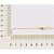 CORRENTE FOLHEADO A OURO ELO CADEADO. MED 80CM ROMMANEL 532478 - Imagem 3