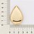 MAX PINGENTE GOTA LISO FOLHEADO A OURO. MED 4,7CM ROMMANEL 542725 - Imagem 3