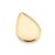MAX PINGENTE GOTA LISO FOLHEADO A OURO. MED 4,7CM ROMMANEL 542725 - Imagem 1