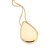 MAX PINGENTE GOTA LISO FOLHEADO A OURO. MED 4,7CM ROMMANEL 542725 - Imagem 2