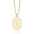 PINGENTE OVAL FOLHEADO A OURO FORMATO DE FOLHAGEM. MED 4,7CM ROMMANEL 542727 - Imagem 2