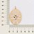 PINGENTE OVAL FOLHEADO A OURO FORMATO DE FOLHAGEM. MED 4,7CM ROMMANEL 542727 - Imagem 3