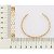 BRACELETE FOLHEADO A OURO FORMATO COLMÉIA. MED 6CM DIÂMETRO ROMMANEL 552103 - Imagem 2