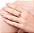 ANEL SKINNY FOLHEADO A OURO FLOR COM CRISTAIS ROSA ROMMANEL 513379 - Imagem 4