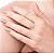ANEL SKINNY FOLHEADO A OURO FLOR COM CRISTAIS ROMMANEL 513389 - Imagem 4