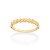 MEIA ALIANÇA FOLHEADO A OURO MINI FLORES ROMMANEL 513384 - Imagem 1