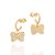 ARGOLA FOLHEADO A OURO LAÇO DA MINNIE COM ZIRCÔNIAS. MED 1,9CM ROMMANEL 527225 - Imagem 2
