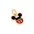 PINGENTE FOLHEADO A OURO BERMUDA DO MICKEY. MED 1,4CM ROMMANEL 542743 - Imagem 1