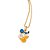PINGENTE FOLHEADO A OURO ROSTO DO PATO DONALD. MED 2CM ROMMANEL 542750 - Imagem 2