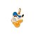 PINGENTE FOLHEADO A OURO ROSTO DO PATO DONALD. MED 2CM ROMMANEL 542750 - Imagem 1
