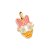 PINGENTE FOLHEADO A OURO ROSTO DA MARGARIDA. MED 2CM ROMMANEL 542751 - Imagem 1