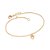PULSEIRA FOLHEADO A OURO MICKEY. MED 20CM ROMMANEL 552127 - Imagem 1