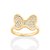 ANEL FOLHEADO A OURO LAÇO DA MINNIE COM ZIRCÔNIAS ROMMANEL 513424 - Imagem 1
