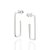 ARGOLA RETANGULAR PRATA 925. MED 2,8CM ROMMANEL 820142 - Imagem 2