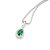 PINGENTE PRATA 925 GOTA COM ZIRCÔNIAS BRANCO E VERDE. MED 1,6CM ROMMANEL 840048 - Imagem 2