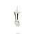 PINGENTE PRATA 925 FIGA COM ZIRCÔNIAS. MED 2CM ROMMANEL 840052 - Imagem 1