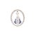 PINGENTE PRATA 925 NOSSA SENHORA APARECIDA COM ZIRCÔNIAS. MED 2CM ROMMANEL 840057 - Imagem 1
