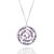 PINGENTE PRATA 925 MANDALA COM ZIRCÔNIAS BRANCO E LILÁS. MED 4,8CM ROMMANEL 840060 - Imagem 2
