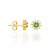 BRINCO FOLHEADO A OURO ZIRCÔNIAS COLORIDAS. MED 0,70CM ROMMANEL 525721 - Imagem 2
