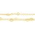 GARGANTILHA DUPLA FOLHEADO A OURO FOLHAS. MED 45CM ROMMANEL 531123 - Imagem 2