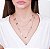 GARGANTILHA DUPLA FOLHEADO A OURO FOLHAS. MED 45CM ROMMANEL 531123 - Imagem 3