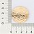 BRINCO BOTÃO FOLHEADO A OURO CHÃO LUNAR. MED 3,4CM ROMMANEL 527198 - Imagem 3