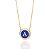 GARGANTILHA FOLHEADO A OURO LETRA COM CRISTAIS. MED 50CM ROMMANEL 532486 - Imagem 1