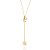 COLAR GRAVATA FOLHEADO A OURO SOL E LUA. MED 50CM ROMMANEL 532485 - Imagem 1