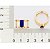 ANEL FOLHEADO A OURO CRISTAL AZUL ESCURO ROMMANEL 513403 - Imagem 3