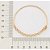 BRACELETE LISO FOLHEADO A OURO COM CORRENTE ELO PORTUGUÊS. MED 6CM DIÂMETRO ROMMANEL 551773 - Imagem 2