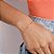 BRACELETE LISO FOLHEADO A OURO COM CORRENTE ELO PORTUGUÊS. MED 6CM DIÂMETRO ROMMANEL 551773 - Imagem 4