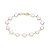 PULSEIRA FOLHEADO A OURO COM PÉROLAS. MED 20CM ROMMANEL 552113 - Imagem 1