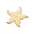 PINGENTE FOLHEADO A OURO ESTRELA DO MAR. MED 5,1CM ROMMANEL 542791 - Imagem 1