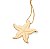 PINGENTE FOLHEADO A OURO ESTRELA DO MAR. MED 5,1CM ROMMANEL 542791 - Imagem 2