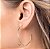 ARGOLA FOLHEADO A OURO FORMATO ONDA. MED 4,5CM ROMMANEL 527205 - Imagem 5