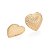 BRINCO BOTÃO FOLHEADO A OURO CORAÇÃO SUPREMO. MED 4,2CM ROMMANEL 527214 - Imagem 2
