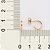 ARGOLA PEQUENA FOLHEADO A OURO ARO TRABALHADO. MED 0,90CM ROMMANEL 527212 - Imagem 3