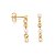 BRINCO FOLHEADO A OURO ZIRCÔNIAS E PÉROLAS. MED 2,3CM ROMMANEL 527201 - Imagem 2