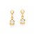 BRINCO INFANTIL FOLHEADO A OURO COM PÉROLAS. MED 1,0CM ROMAMNEL 527195 - Imagem 2