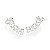 EAR CUFF COM PIERCING DE PRESSÃO PRATA 925 COM ZIRCÔNIAS. MED 3CM ROMMANEL 820133 - Imagem 1