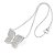MAXI GARGANTILHA BORBOLETA PRATA 925. MED 50CM ROMMANEL 830065 - Imagem 1