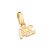 PINGENTE FOLHEADO A OURO ABC. MED 1,4CM ROMMANEL 542731 - Imagem 1
