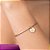 PULSEIRA FOLHEADO A OURO TE DEDICO COM FIO ACETINADO AMARELO E PINGENTE FÉ. MED 20CM ROMMANEL 552116 - Imagem 3