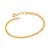 PULSEIRA FOLHEADO A OURO ELOS QUADRADOS. MED 19CM ROMMANEL 552122 - Imagem 1