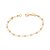 PULSEIRA INFANTIL FOLHEADO A OURO PÉROLAS. MED 16CM ROMMANEL 552108 - Imagem 1