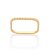 ANEL SKINNY FOLHEADO A OURO ARO QUADRADO ROMMANEL 513416 - Imagem 1