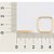 ANEL SKINNY FOLHEADO A OURO ARO QUADRADO ROMMANEL 513416 - Imagem 3