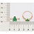 ANEL FOLHEADO A OURO COM ZIRCÔNIAS BRANCO COM VERDE ROMMANEL 513420 - Imagem 3