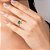ANEL FOLHEADO A OURO COM ZIRCÔNIAS BRANCO COM VERDE ROMMANEL 513420 - Imagem 4