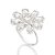 MAXI ANEL FLOR PRATA 925 COM ZIRCÔNIAS ROMMANEL 810213 - Imagem 1